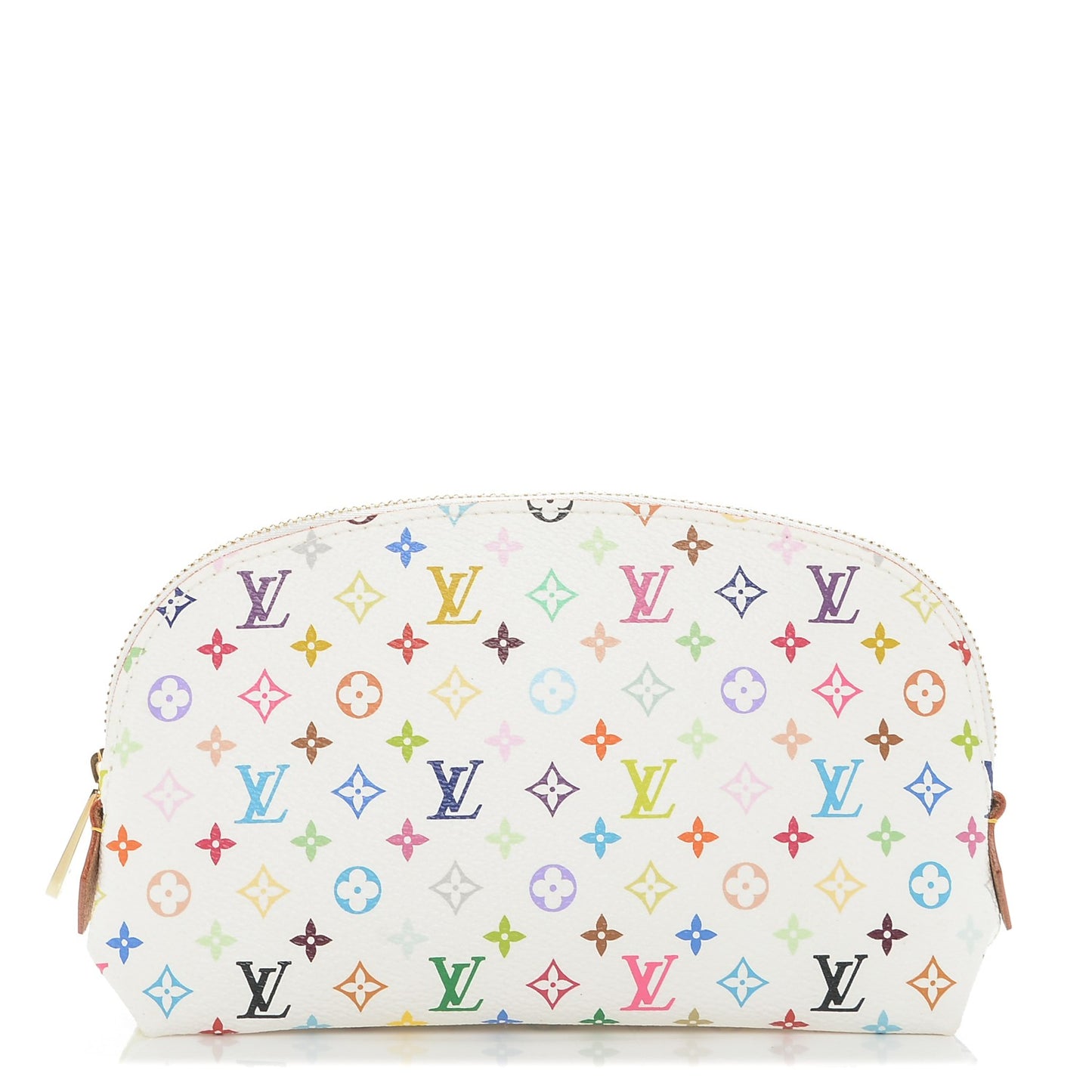 Monogram Multicolor Cosmetic Pouch White Litchi