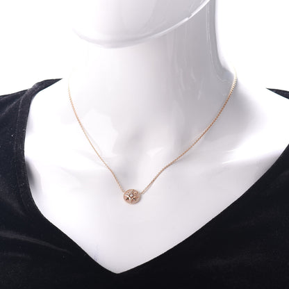 Christian Dior 18K Rose Gold Diamond Pink Opal Rose Des Vents Necklace 2 of 5