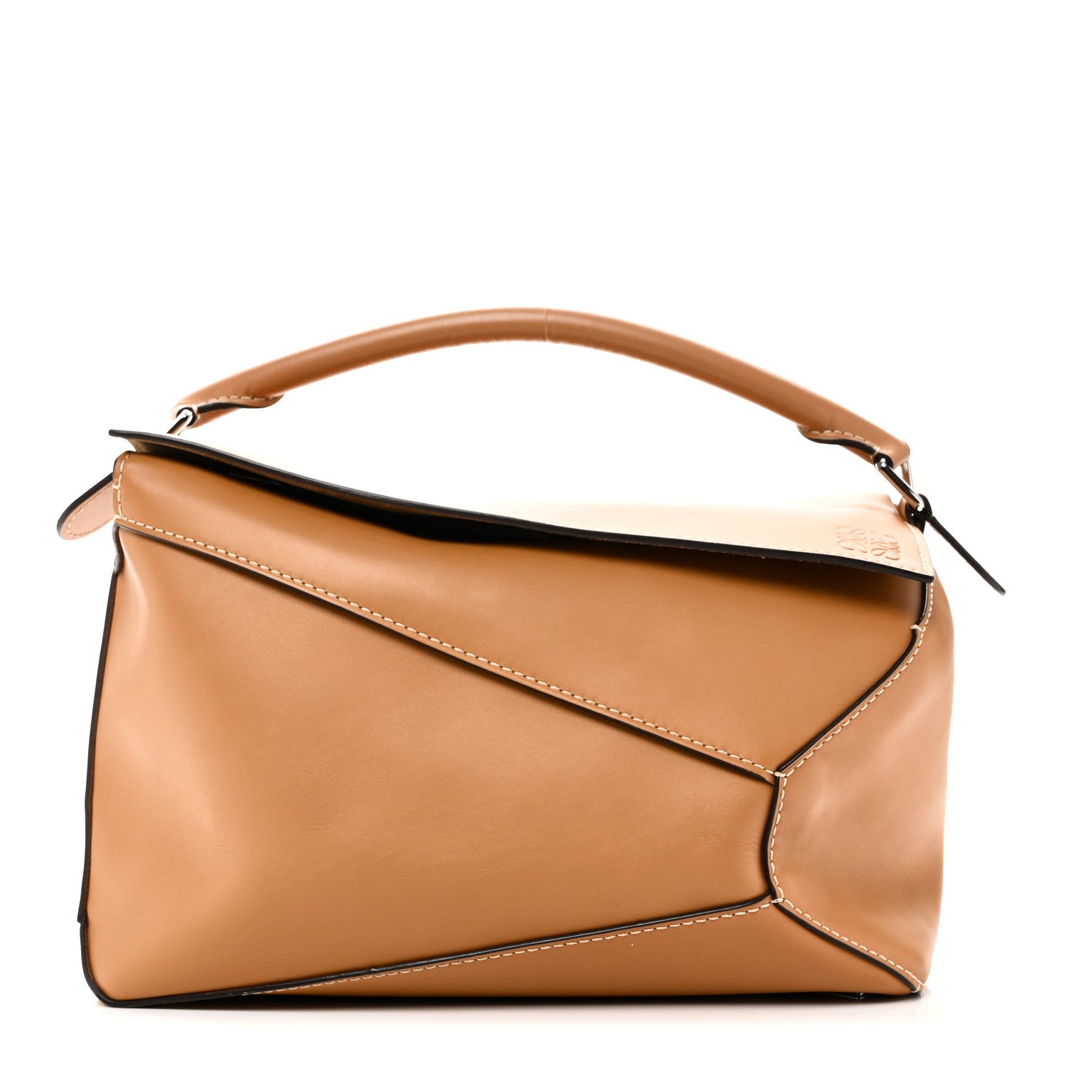 Loewe Calfskin Large Puzzle Bag Warm Desert 1882107 – FASHIONPHILE