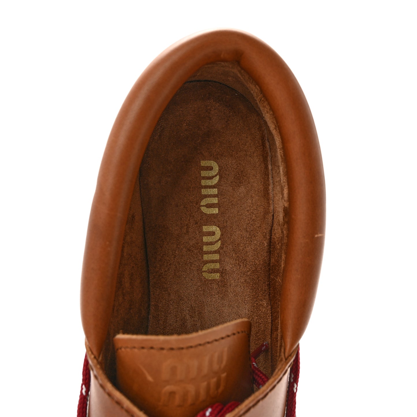 Vitello Platform Loafers 38.5 Cognac