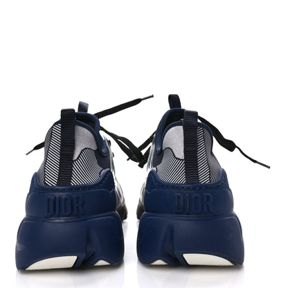 Christian Dior Neoprene Rubber Womens D-Connect Sneakers 37.5 Blue Black 5 of 9