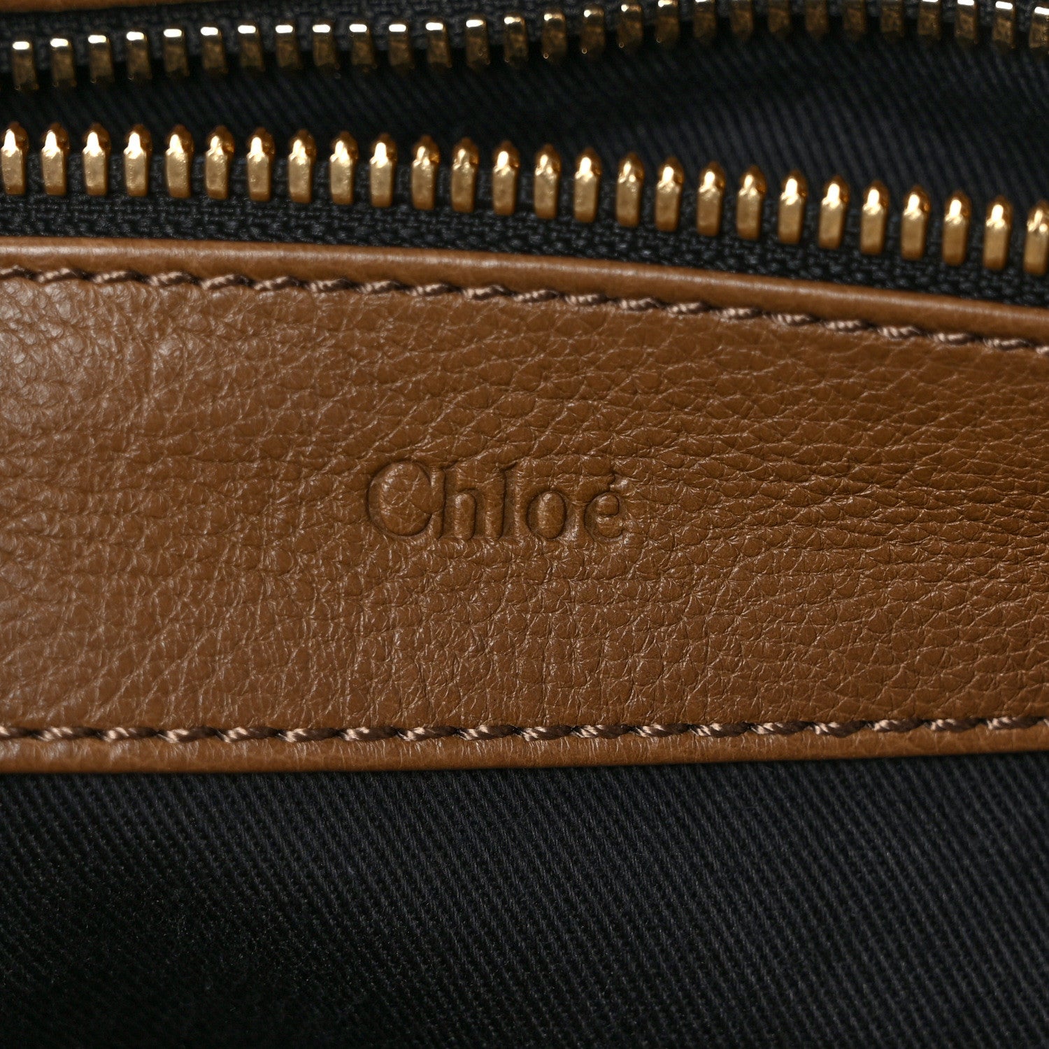 Chloe Calfskin Cary Zipped Shoulder Bag Taupe 6 of 11
