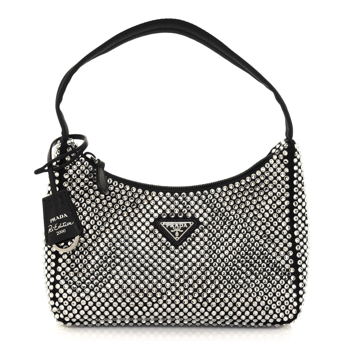 Satin Crystal Mini Re-Edition 2000 Bag Cristal