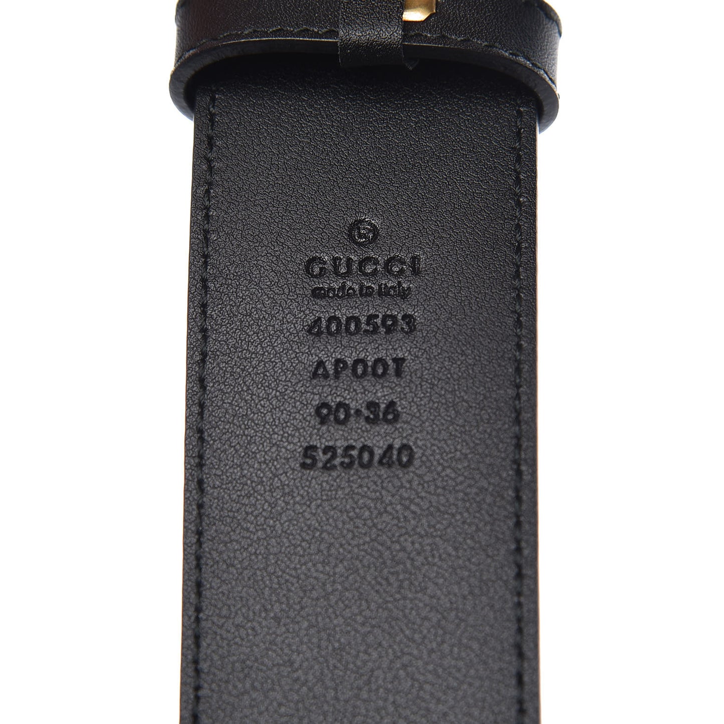 Calfskin Double G 40mm Belt 90 36 Black