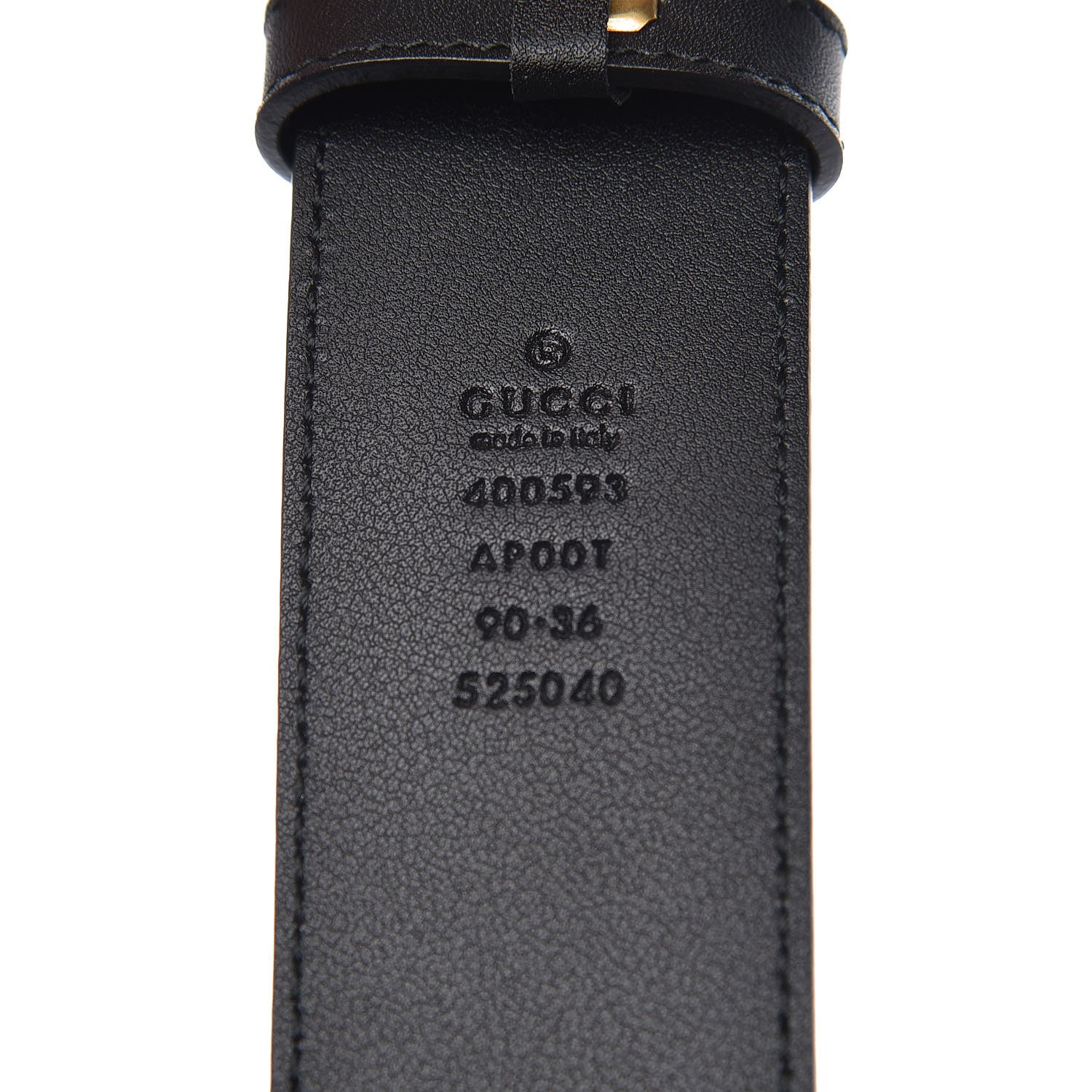 Gucci Calfskin Double G 40mm Belt 90 36 Black 4 of 8