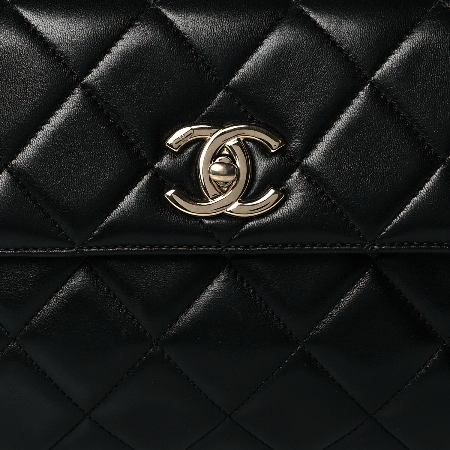 Chanel Lambskin Quilted Small Trendy CC Dual Handle Flap Bag Black 8 of 10