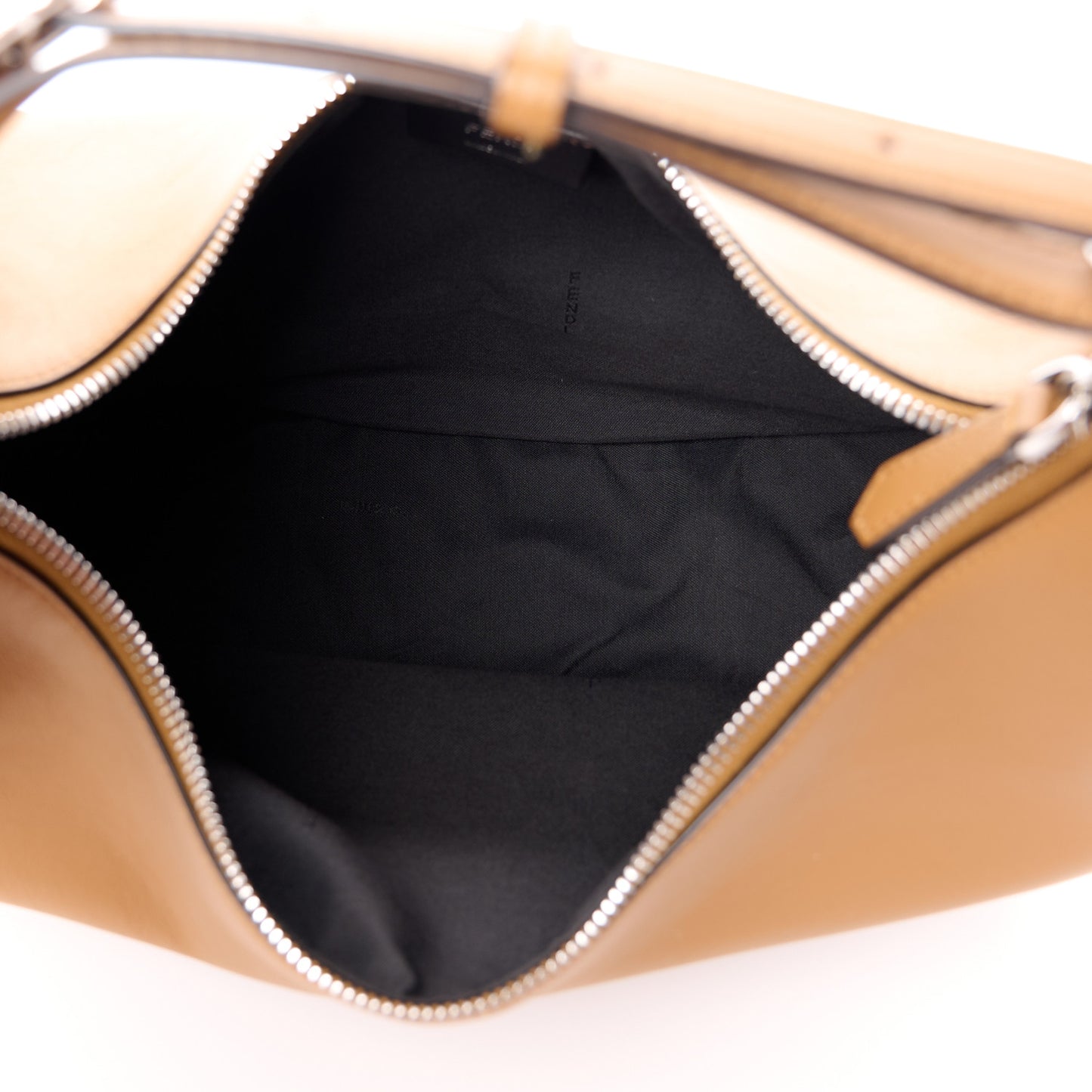 Vitello Grace Matte Medium Fendigraphy Hobo Bag Caramello