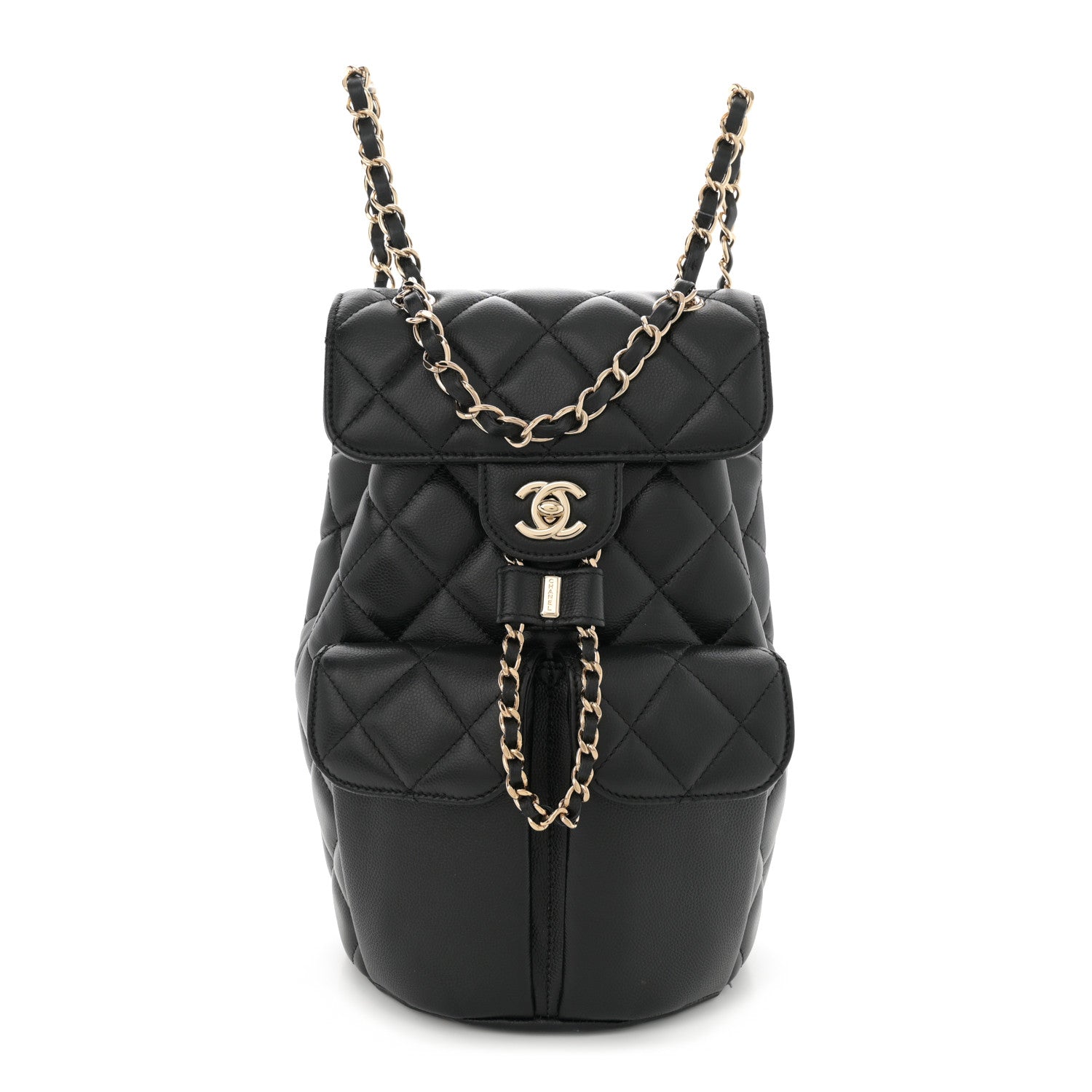 Chanel Caviar Quilted Pockets Backpack Black 1 of 12