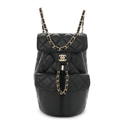 Chanel Caviar Quilted Pockets Backpack Black 1 of 12