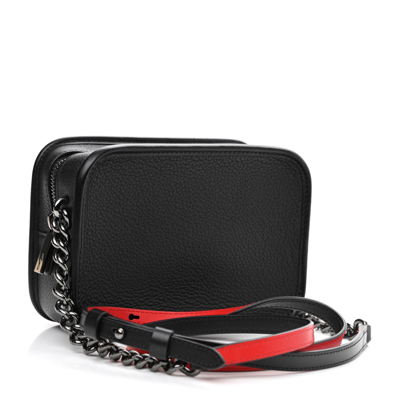 Christian Louboutin Calfskin Small Radioloubi Black 3 of 11