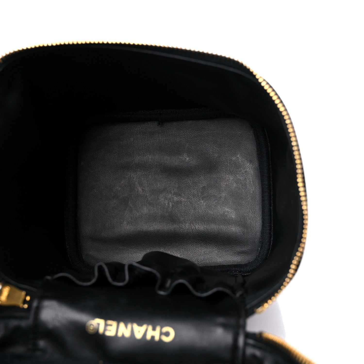 Chanel Caviar Vanity Cosmetic Case Black 5 of 12
