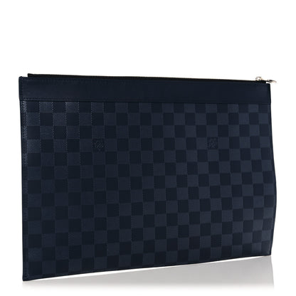 Louis Vuitton Damier Infini Discovery Pochette GM Astral Silver 3 of 9