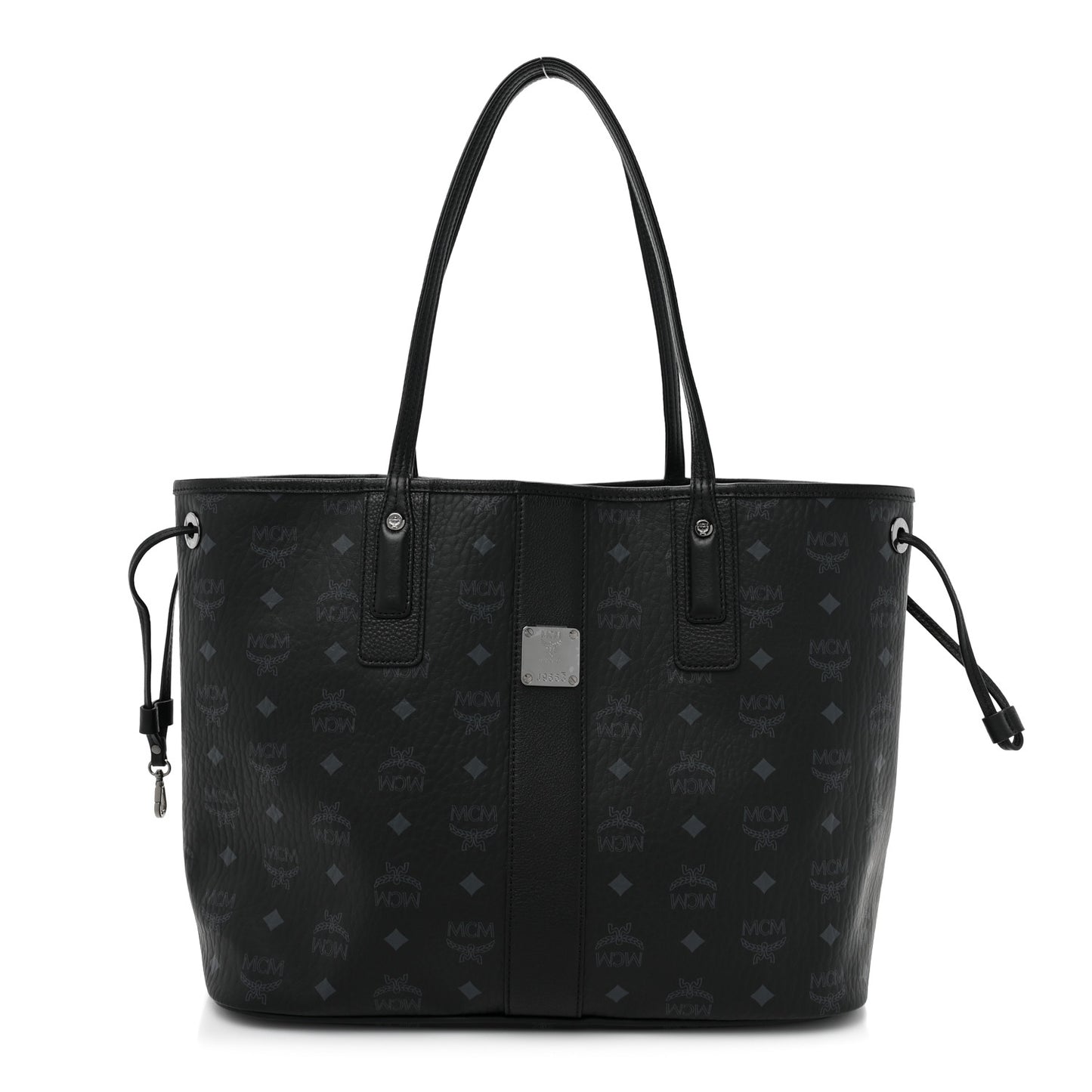Visetos Medium Liz Reversible Shopper Tote Black