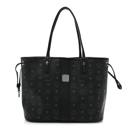 MCM Visetos Medium Liz Reversible Shopper Tote Black 1 of 16