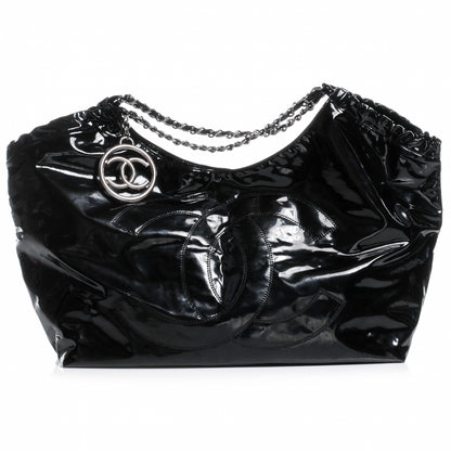 Chanel Vinyl XL Coco Cabas Black 1 of 8
