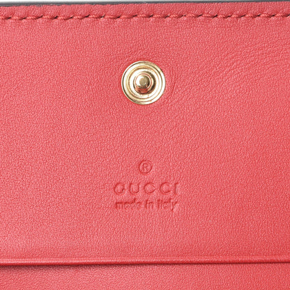 Gucci GG Supreme Monogram Blooms Card Case Beige Blue Navy Hibiscus Red 6 of 8