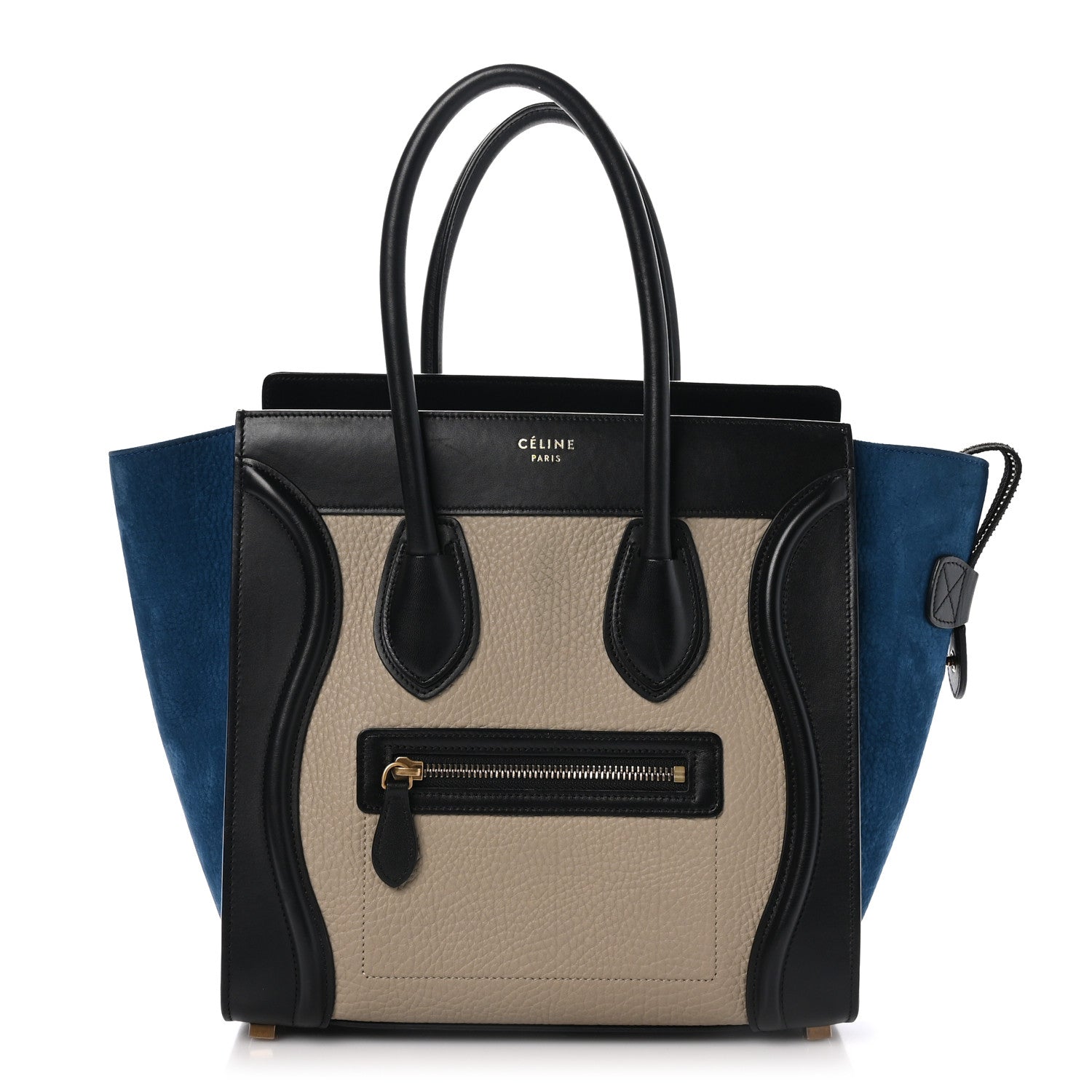 Celine Bullhide Calfskin Nubuck Micro Tri-Color Luggage Light Taupe 1 of 9
