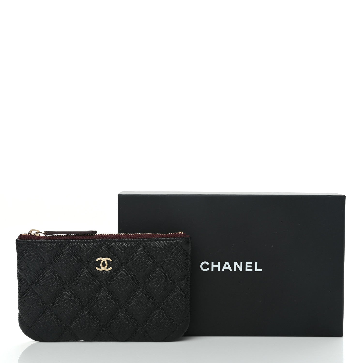 Chanel Caviar Quilted Small Cosmetic Case Black 7 of 7