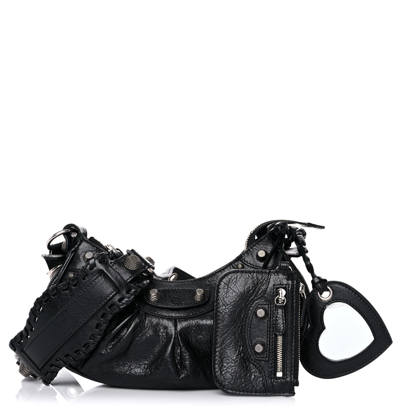 Agneau Arena Le Cagole Shoulder Bag XS Black
