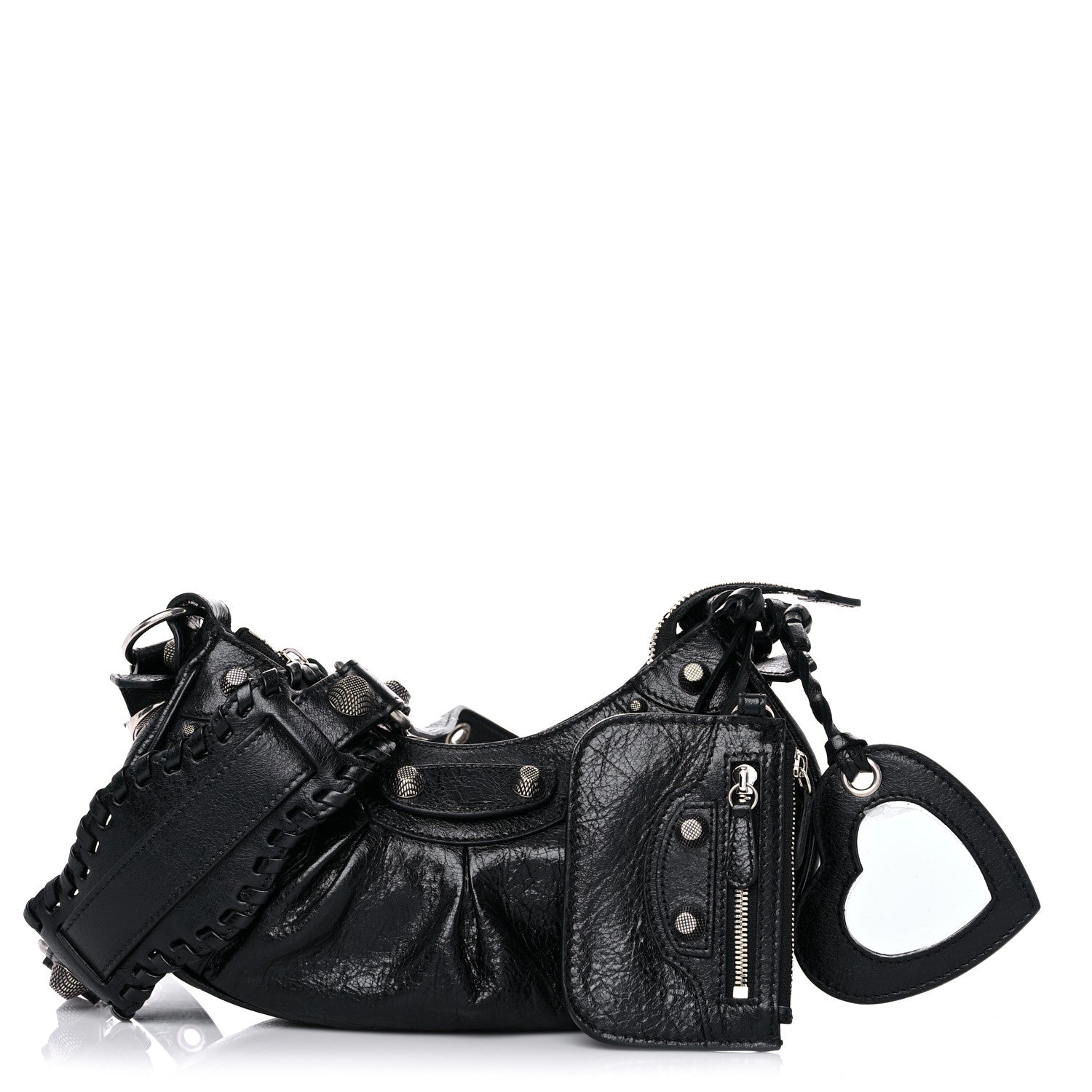 Balenciaga Agneau Arena Le Cagole Shoulder Bag XS Black 1 of 10