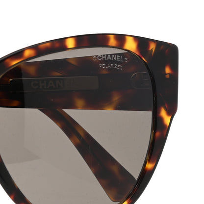 Chanel Acetate Polarized Butterfly CC Sunglasses 5412 Tortoise 7 of 8