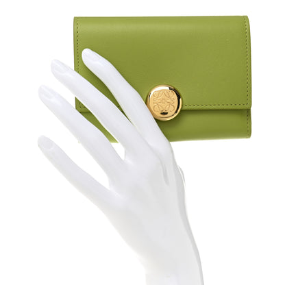 Loewe Nappa Calfskin Small Vertical Wallet Green 2 of 8