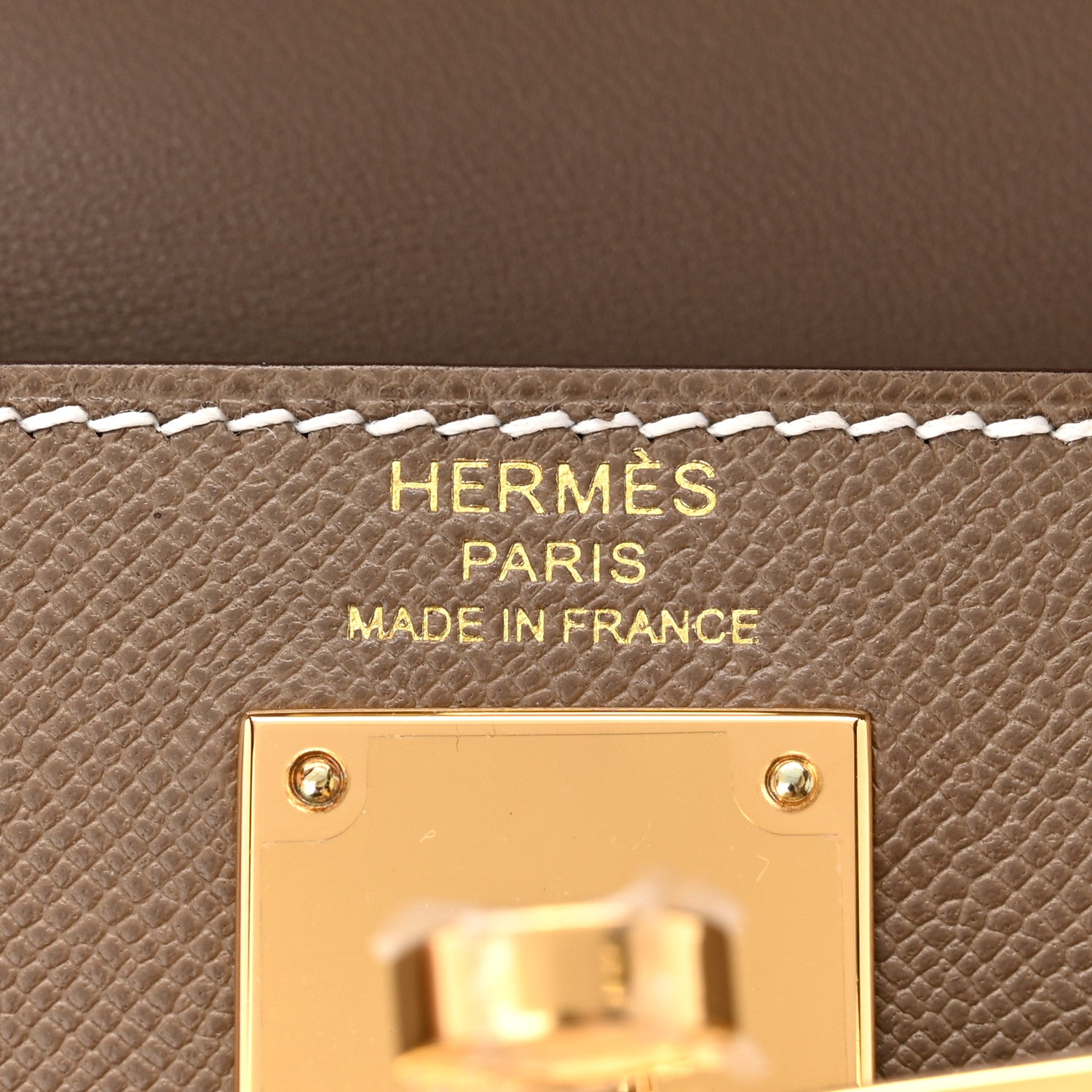 Hermes Madame Calfskin Kelly Elan Etoupe 6 of 11