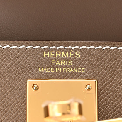 Hermes Madame Calfskin Kelly Elan Etoupe 6 of 11