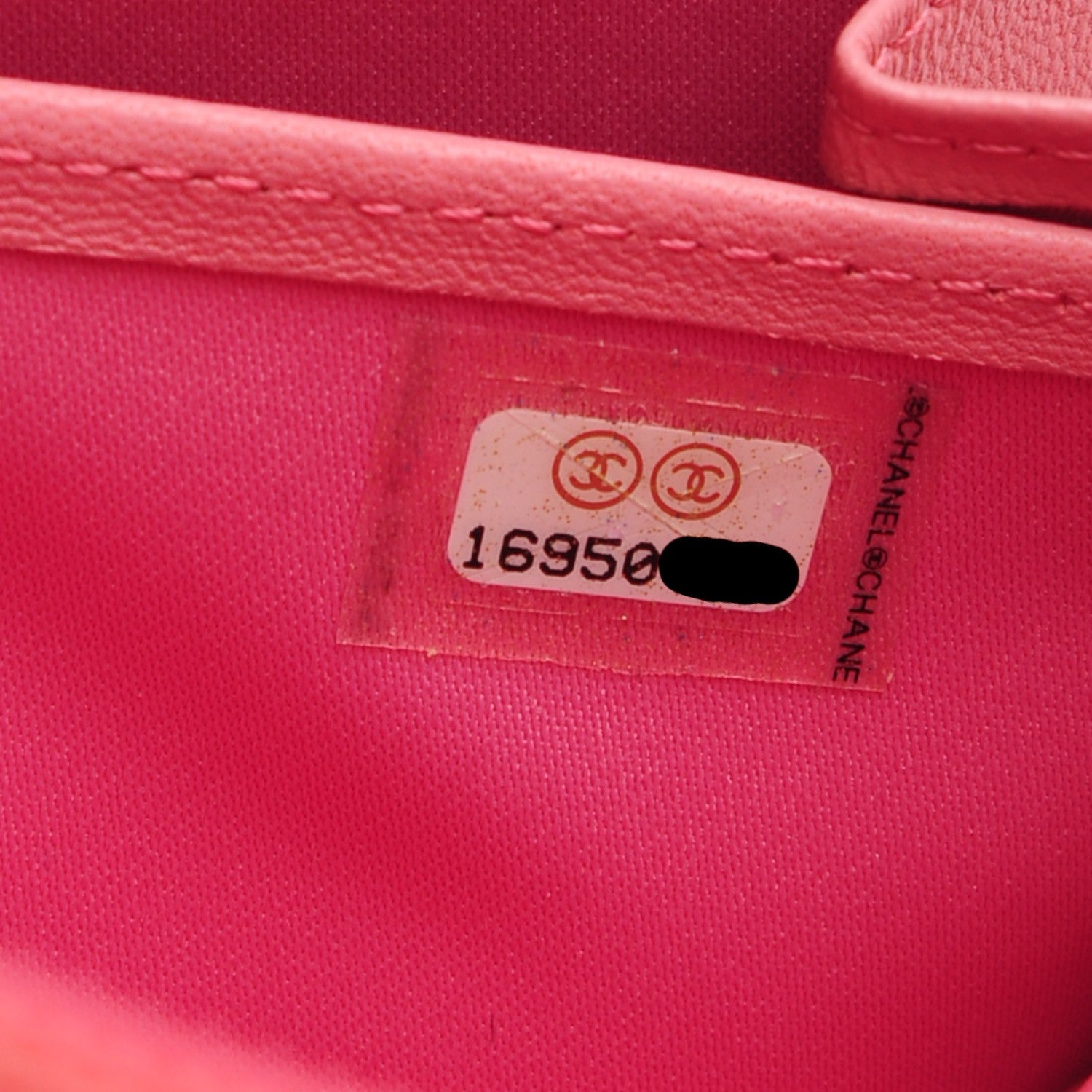 Chanel Lambskin Camellia Embossed Zip Around Large Gusset Wallet Pink 8 of 8