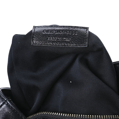 Saint Laurent Lambskin Matelasse Monogram Joe Backpack Black 7 of 11