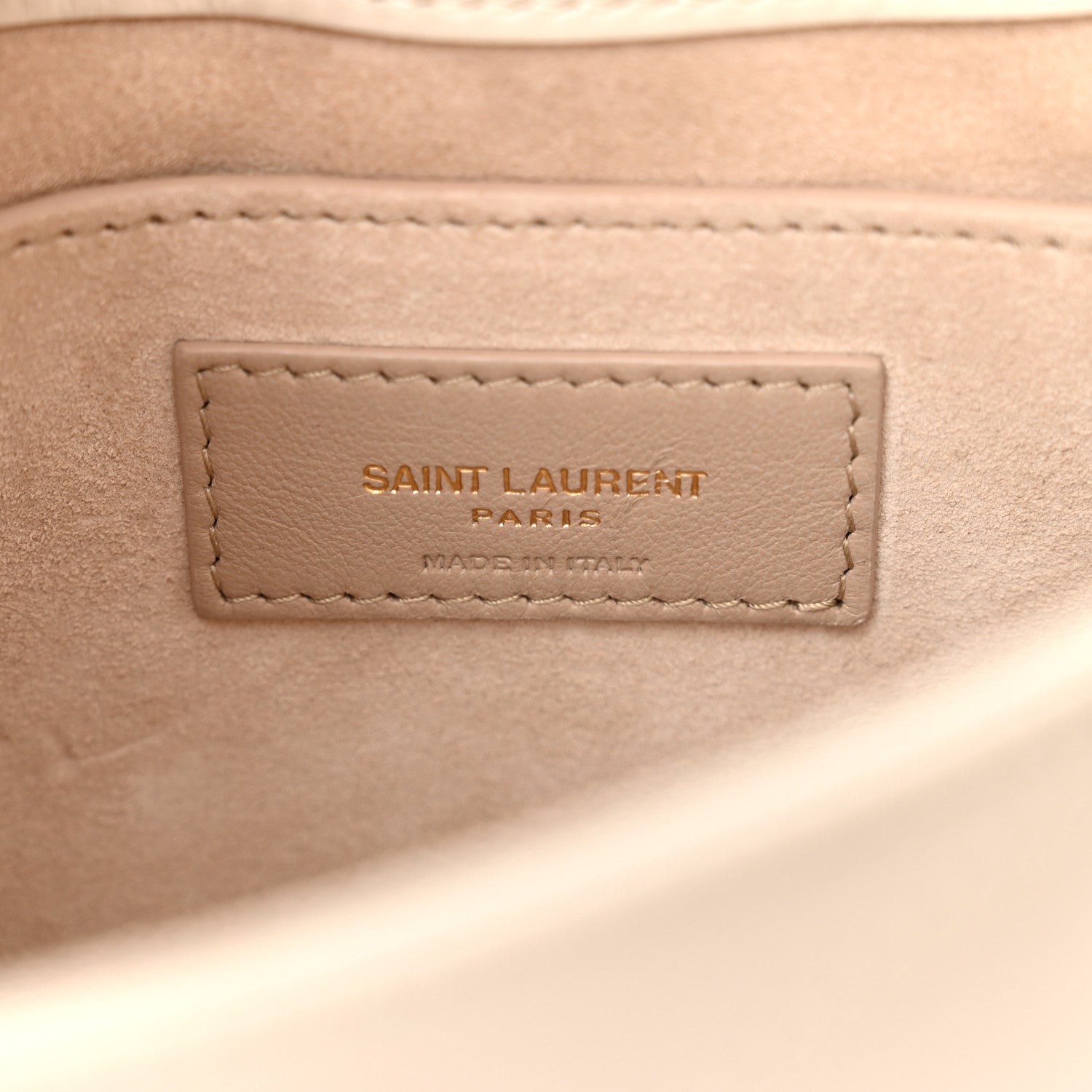 Saint Laurent Lambskin Quilted Le 57 Diamond Shoulder Bag Crema Soft 6 of 11