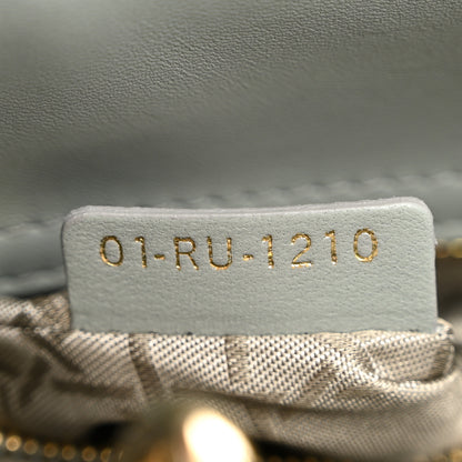 Christian Dior Lambskin Cannage Small My ABCDior Lady Dior Grey 7 of 10