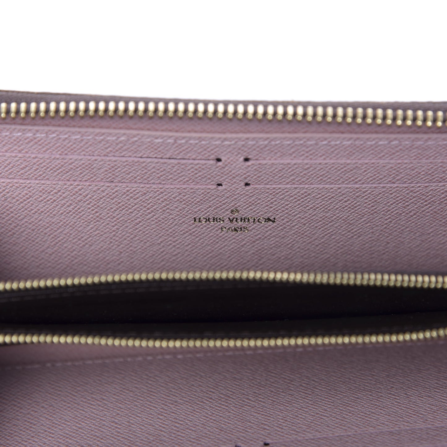 Monogram Clemence Wallet Rose Ballerine