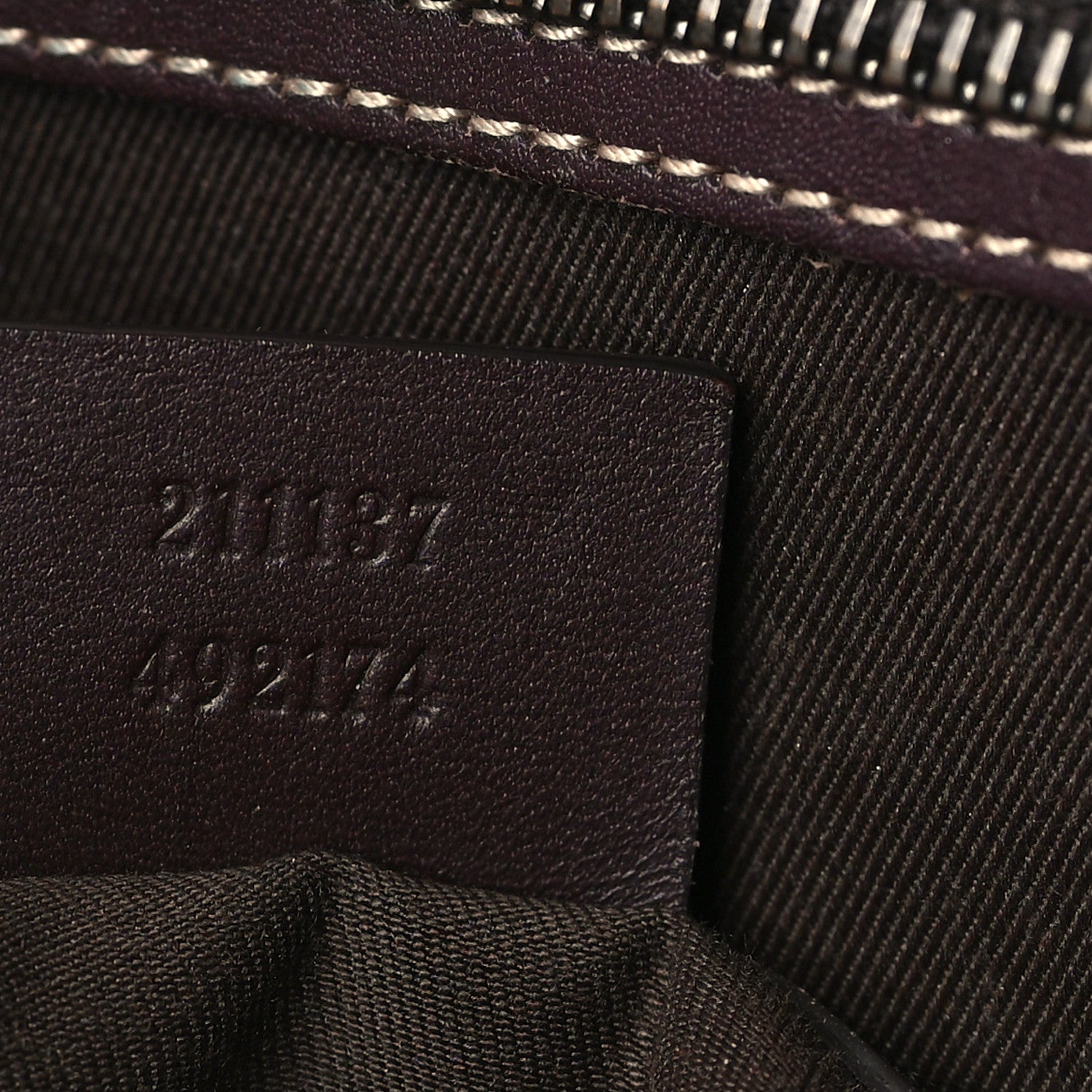 Gucci GG Supreme Monogram Medium Zippered Shopping Tote Dark Brown 7 of 10