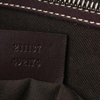 Gucci GG Supreme Monogram Medium Zippered Shopping Tote Dark Brown 7 of 10