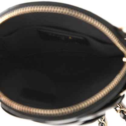 Chanel Lambskin Mini Camellia Bouquet Clutch With Chain Black 5 of 10