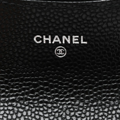 Chanel Caviar Quilted Flap Card Holder Black 7 of 9