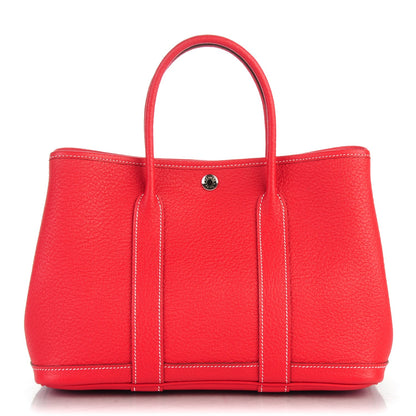 Hermes Vache Country Garden Party TPM 30 Rouge Casaque 1 of 6