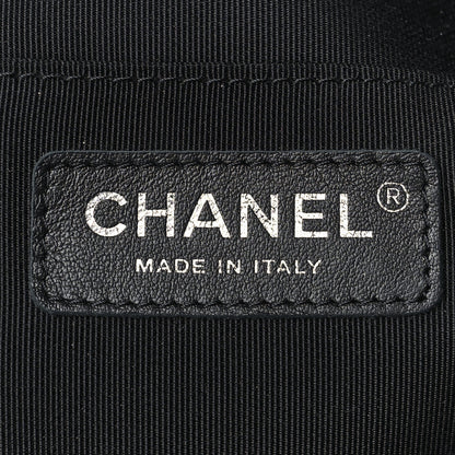 Chanel Lambskin Chevron Small Urban Spirit Drawstring Bag Black 6 of 8