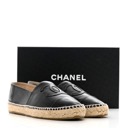 Chanel Lambskin CC Espadrilles 39 Black 13 of 13
