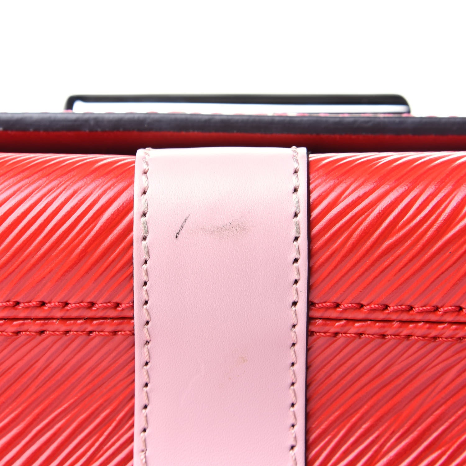 Louis Vuitton Epi Complice Trunks and Bags Twist Shoulder Bag MM Coquelicot 4 of 4