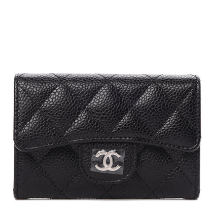 Chanel Caviar Quilted Flap Card Holder Black 1 of 9