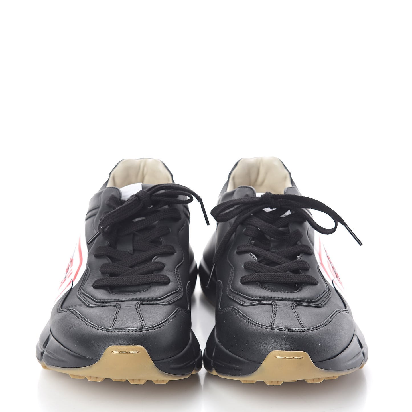 X SEGA Calfskin Logo Mens Rhyton Sneakers 7 Black