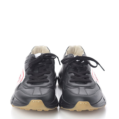 Gucci X SEGA Calfskin Logo Mens Rhyton Sneakers 7 Black 2 of 8