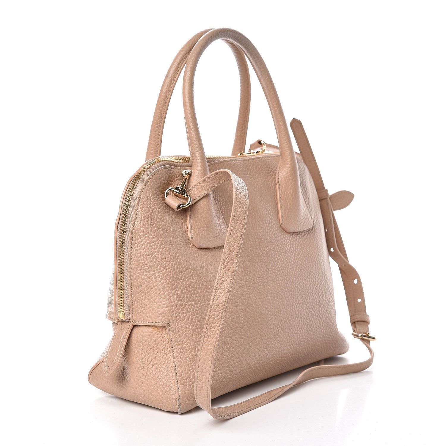 Burberry London Grainy Calfskin Small Greenwood Bowling Bag Light Nude 3 of 24