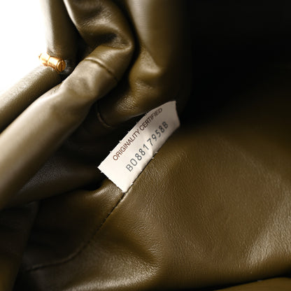 Bottega Veneta Smooth Butter Calf The Pouch Oversized Clutch Kaki Fondent 7 of 9