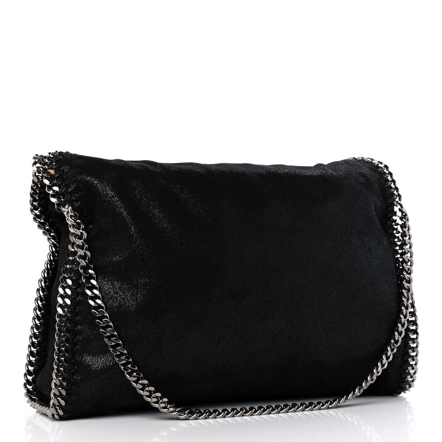 Shaggy Deer Falabella Fold Over Tote Black