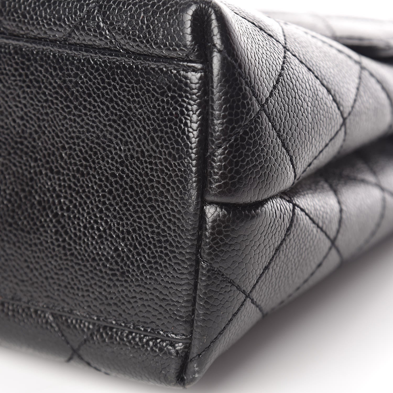 Chanel Caviar Quilted Jumbo Kelly Flap Black 12 of 18