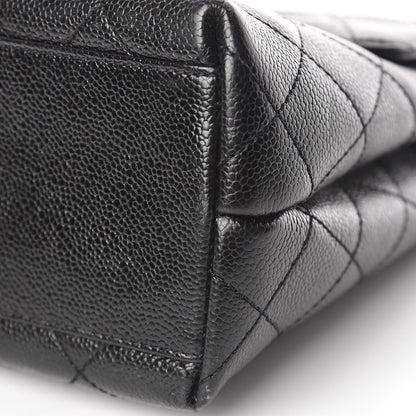Chanel Caviar Quilted Jumbo Kelly Flap Black 12 of 18