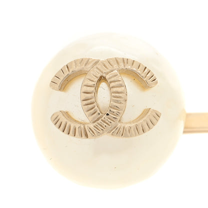 Chanel Pearl CC Hair Clip Barrettes 3 of 3